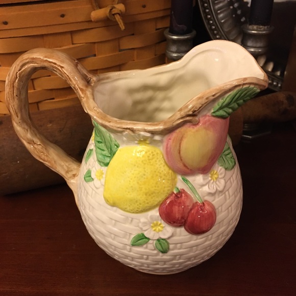 NWT Fitz and Floyd pitcher Fruit Design Pitcher - Picture 13 of 14